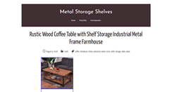 Desktop Screenshot of metalstorageshelves.info
