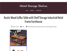 Tablet Screenshot of metalstorageshelves.info